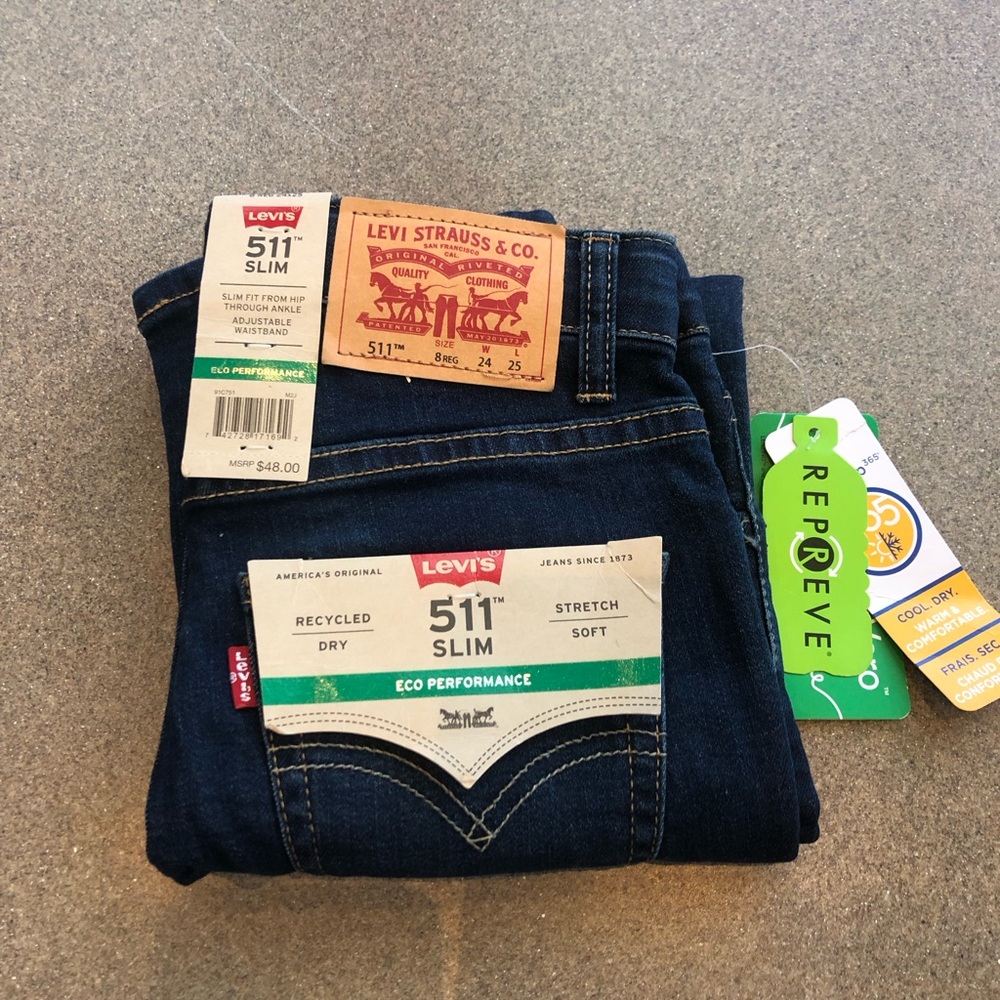 Boys Size 8 Levi 511 Slim Fit - NWT